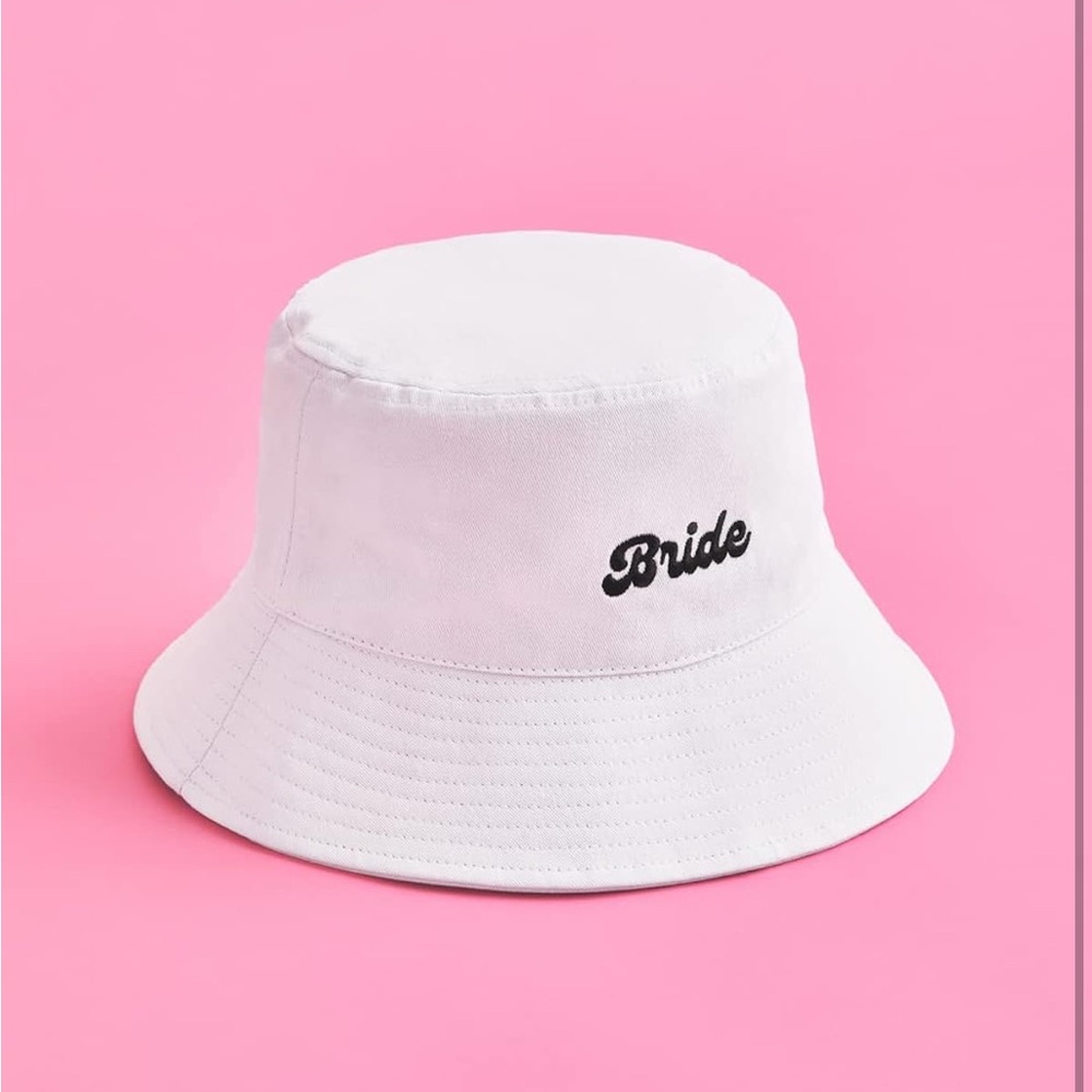 White Bride Bucket Hat